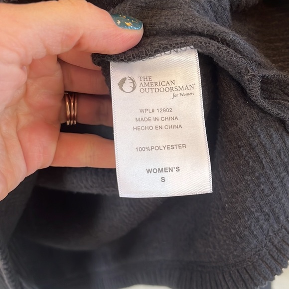 The American Outdoorsman for Women sweater cowl neck black size Small - Picture 8 of 9
